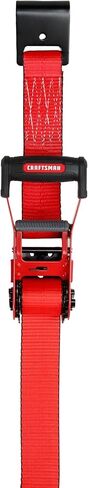 CRAFTSMAN CMXAZBS10000J Black/Red 2" x 27' Ratchet Tie Down Strap with Double J Hook - Heavyweight/Industrial Duty (10,000 lb Break Strength) in Saudi Arabia