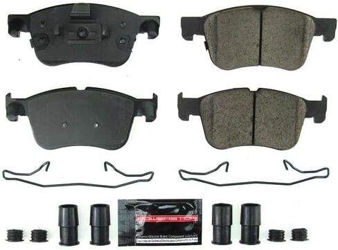 Power Stop Z23-2300 Front Z23 Evolution Sport Carbon Carbon Carbon Carbon Confing Carmic Brake Brake مع أجهزة لفورد Bronco Sport و Ford Escape و Ford Maverick و Lincoln Corsair [نموذج محدد] in Saudi Arabia