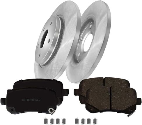 PM Auto Set of 6 Rear Disc Brake Rotors-Ceramic Brake Pad kit For 2009-2012 Volkswagen Routan in Saudi Arabia