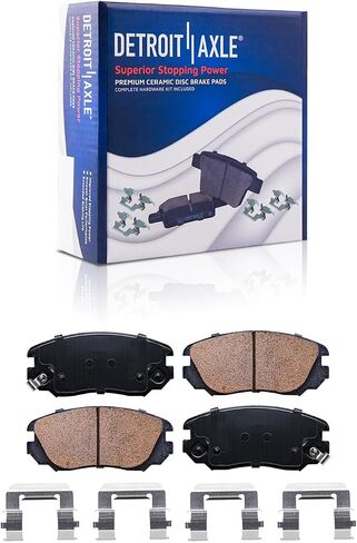 Detroit Axle - Brake Pads for 10-17 Chevrolet Equinox GMC Terrain 2010 2011 2012 2013 2014 2015 2016 2017, 4 Front & Rear Ceramic Brake Pads Replacement in Saudi Arabia