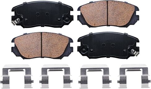 Detroit Axle - Brake Pads for 10-17 Chevrolet Equinox GMC Terrain 2010 2011 2012 2013 2014 2015 2016 2017, 4 Front & Rear Ceramic Brake Pads Replacement in Saudi Arabia