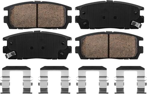 Detroit Axle - Brake Pads for 10-17 Chevrolet Equinox GMC Terrain 2010 2011 2012 2013 2014 2015 2016 2017, 4 Front & Rear Ceramic Brake Pads Replacement in Saudi Arabia