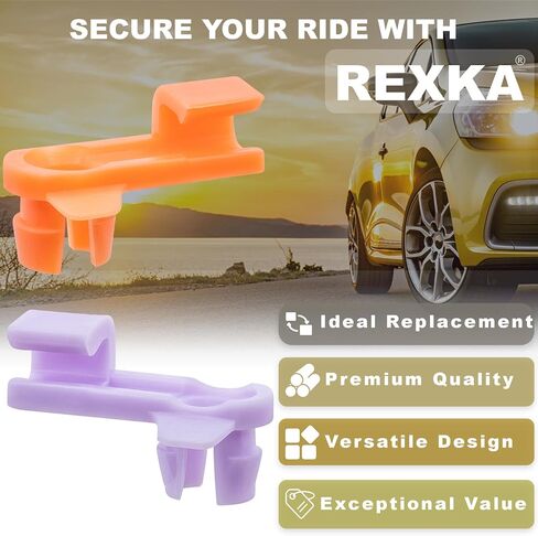 rexka 5 مجموعات مقاطع قفل القفل اليسار اليسار والبرتقالي اليمنى 4.2 مم قضبان / 6 مم ثقب ل Honda Acura Accord ، Civic Cl Mdx Odyssey Pilot RL TL 72116-SM4-003 in Saudi Arabia