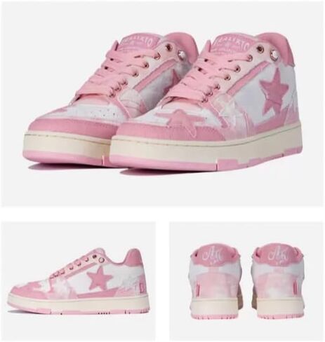 Retro Star Platform Shoes Vintage Chunky Sneakers for Women Men Trendy Casual Aesthetic Y2k Skate Shoes in Saudi Arabia