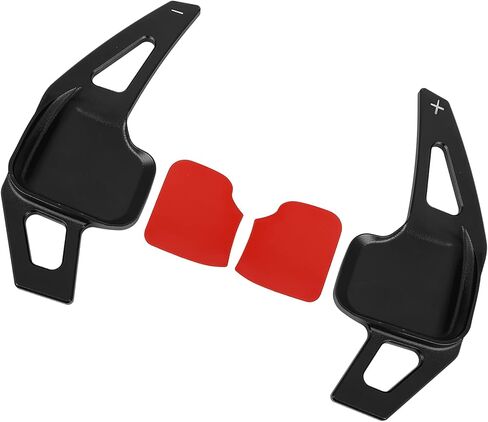 Motoforti Steering Wheel Shift Paddle Shifter Extension Cover,for BMW 428i 2014-2016,Aluminum Alloy,Black,2pcs in Saudi Arabia