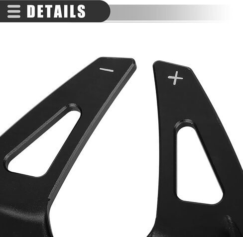 Motoforti Steering Wheel Shift Paddle Shifter Extension Cover,for BMW 428i 2014-2016,Aluminum Alloy,Black,2pcs in Saudi Arabia