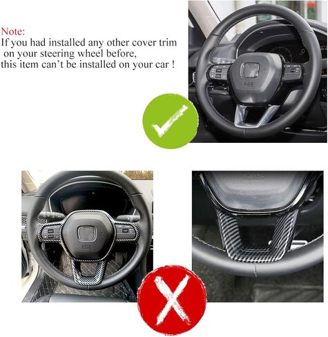 KUSTSOSF for Honda CRV CR-V Accord Civic 11th Gen 2022-25 Steering Wheel Cover Trim Center Consoles U Type Frame Trim Interior Decoration Fit Sedan Hatchback LX EX EX-L Sport Touring(Blue Ocean) in Kuwait