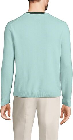 Lands' End Mens Cashmere V-Neck Sweater Andres Brown Heather Regular XX-Large in Saudi Arabia