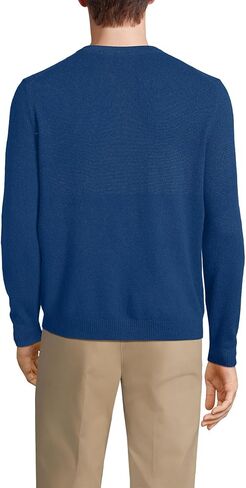 Lands' End Mens Cashmere V-Neck Sweater Andres Brown Heather Regular XX-Large in Saudi Arabia