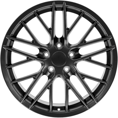 OE Wheels CV08B 19 بوصة حافة يناسب Corvette C6 ZR1 Style 5x120.65 19x10 Satin Black - Hollander 5402 (1) in Saudi Arabia
