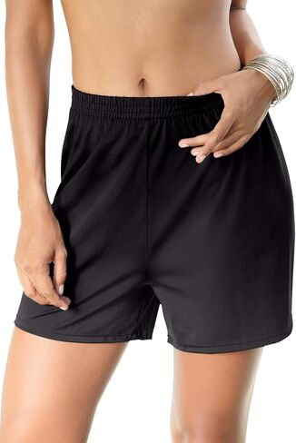 Swim 365 Women's Plus Size Boxer Swim Short with Built-in Tummy Control Brief in Saudi Arabia