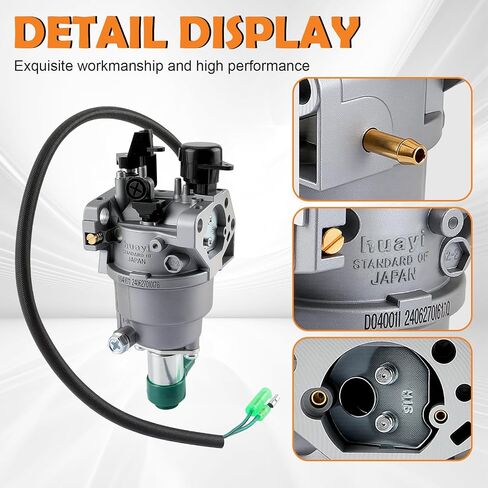 HUAYI P27-2 Carburetor Compatible with Honda GX390 13HP 188F Generac GP5000 GP5500 GP6500 Powermax Smarter Tools 5000W 5500W 6500W 7500W 8000W 9500W Generator Carb in Saudi Arabia