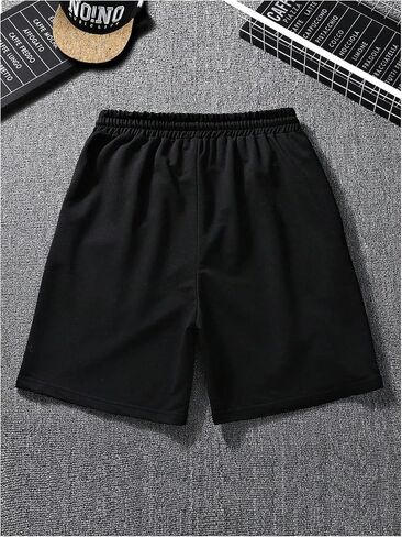 Men's Y2K Shorts Letter Graphic Drawstring Waist Athletic Workout Track Shorts in Saudi Arabia