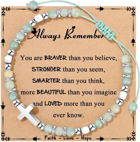 Gifts for Teen Trendy Stuff Natural Stone Bracelets Teen Birthday Gifts Cute Teenager Jewelry for Back to Scool East Christmas Gifts in Saudi Arabia