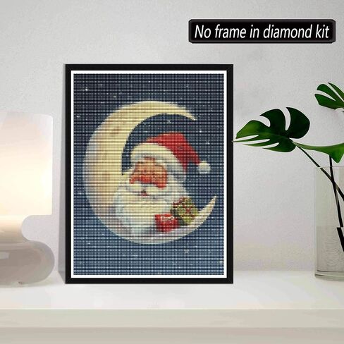 SKRYUIE 5D Christmas Tree Diamond Painting Kits - DIY Diamond Art Kits for Adults Christmas, Full Round Drill - Crystal Cross Stitch - Adults Craft for Wall & Office Decor - 12x16 inch in Saudi Arabia