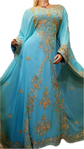 Kaftans for Women New Moroccan Dubai Kaftans Farasha Abaya Dress in Kuwait
