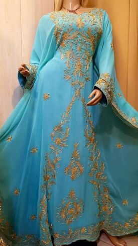 Kaftans for Women New Moroccan Dubai Kaftans Farasha Abaya Dress in Kuwait