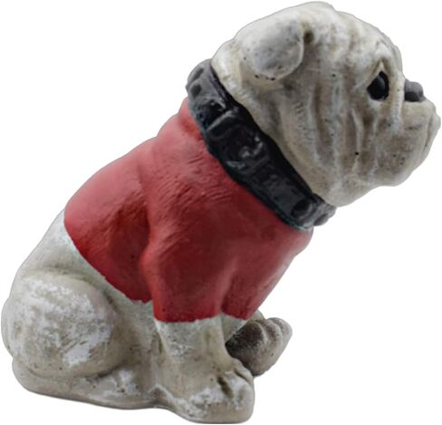 Solid Rock Stoneworks Sm Ga Bulldog Concrete Statue 8" Tall Life Like in Saudi Arabia