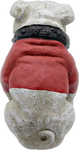 Solid Rock Stoneworks Sm Ga Bulldog Concrete Statue 8" Tall Life Like in Saudi Arabia