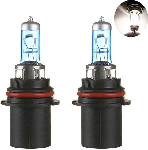 9004 HB1 100W Super White Xenon Halogen Headlight Bulbs – High Performance Low/High Beam Lights, 5000K Bright White, OEM Replacement – 1 Pair in Saudi Arabia