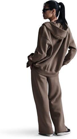 Nike Sportswear Phoenix Fleece Women's High-Waisted Wide-Leg Sweatpants (DQ5615-233, Mink Brown/Sail) in Saudi Arabia