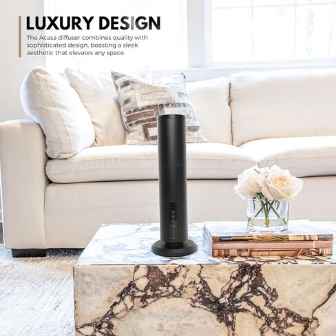 Levona Scent Essential Oil Diffuser - Cold Air Diffuser, Waterless Plug-in Aroma with Night Light, App Controlled - for Home, Office & Hotel - Covers 1000 sq ft - Acasa 1000, Gold (Oil Not Included) in Saudi Arabia