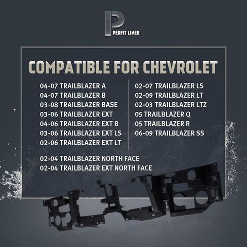 Perfit Liner Header Paner Light Mounting متوافق مع 2002-2009 Chevy Trailblazer GM1221125 15831182 in Kuwait