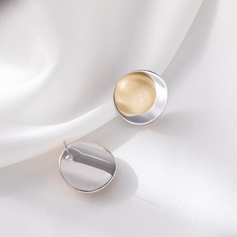 أقراط مسمار هندسية للنساء ، وأقراط سميكة من النحاس النحاس المصنوعة من النحاس المعدني خفيفة الوزن in Kuwait