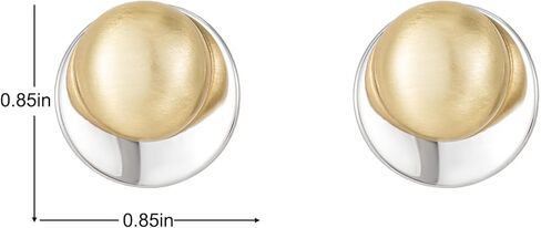 أقراط مسمار هندسية للنساء ، وأقراط سميكة من النحاس النحاس المصنوعة من النحاس المعدني خفيفة الوزن in Kuwait