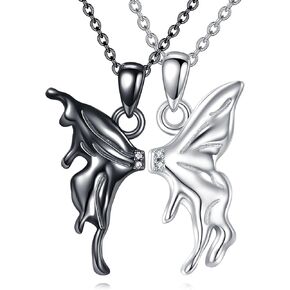 TIGER RIDER Cherry Heart/Fox 925 Sterling Silver Friendship Necklace for Women Friend Sister Cute Jewelry Gift Birthday Christmas in Kuwait