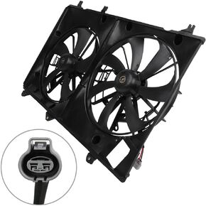 Engine Radiator Cooling Fan Assembly Fit 2008-2013 for Toyota Highlander, Radiator Condenser Fan Assembly Driver Passenger Side/LH RH 622010 621-174 in Saudi Arabia