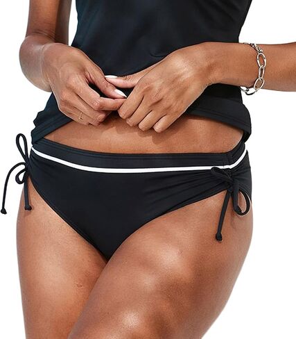 LASCANA Women's Two-Tone Side Tie Bikini Swimsuit Bottom in Saudi Arabia