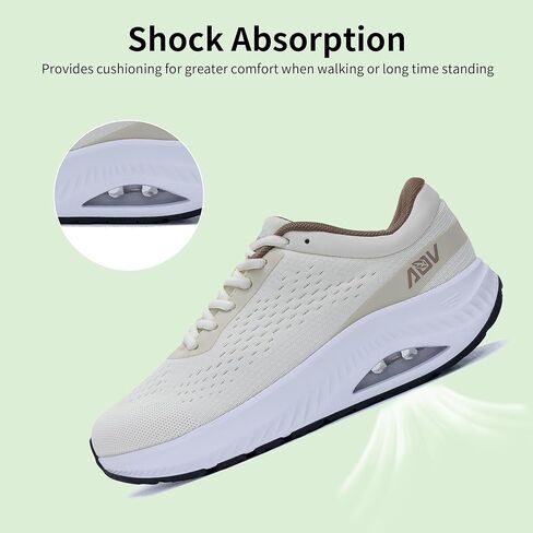 RomenSi Wide Toe Box Shoes Women Arch Support Walking Shoes Air Athletic Tennis Wide Width Sneakers for Plantar Fasciitis US 6-11 in Kuwait