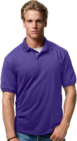 Hanes EcoSmart Men's Polo Shirt, Cotton Jersey in Saudi Arabia