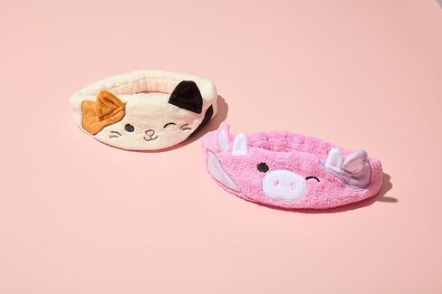 Tysysly X Squishmallows Cam Cat Plush Beadband للعناية بالبشرة والمكياج ، وملحق الشعر الناعم والمريح لغسل الوجه ، وتطبيق الماكياج ، والاسترخاء ، لطيف ، ممتع ، ولطيف على الشعر in Kuwait