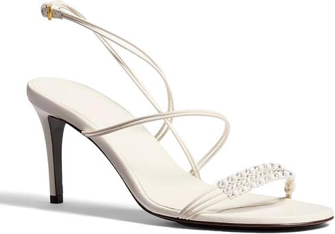 Qiv Strappy Cheels for Women Open Ene Leaded High Heels Round Round Toe Toe Strap Stiletto Stiletal in Kuwait