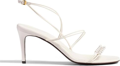 Qiv Strappy Cheels for Women Open Ene Leaded High Heels Round Round Toe Toe Strap Stiletto Stiletal in Kuwait
