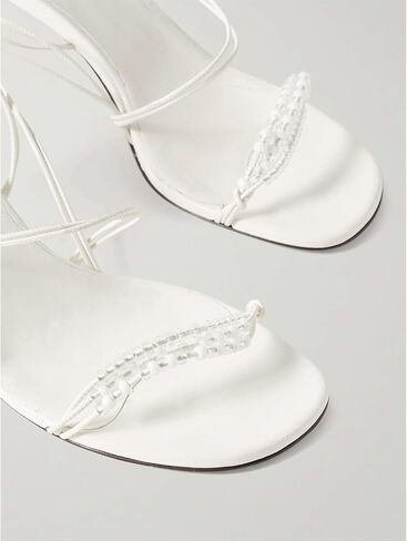 Qiv Strappy Cheels for Women Open Ene Leaded High Heels Round Round Toe Toe Strap Stiletto Stiletal in Kuwait