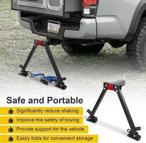 RV Hitch Mount Stabilizer ، قابلة للتعديل قابلة للتعديل مثبتات المصد الخلفي مناسبة لأي 2 "مستقبلات Hitch Motorhomes/Travel Trailers/5th عجلات in Saudi Arabia