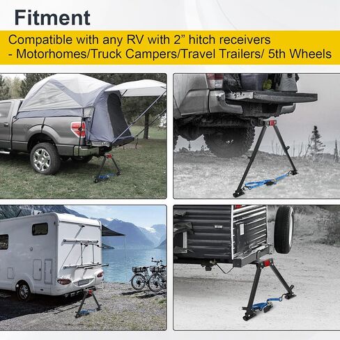 RV Hitch Mount Stabilizer ، قابلة للتعديل قابلة للتعديل مثبتات المصد الخلفي مناسبة لأي 2 "مستقبلات Hitch Motorhomes/Travel Trailers/5th عجلات in Saudi Arabia