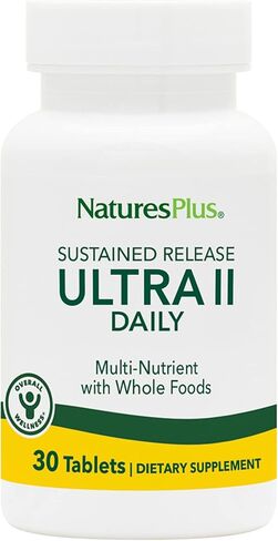 Natures Plus Ultra II Daily - 180 قرصًا، عبوة من 2 - مكملات غذائية كاملة من الفيتامينات والمعادن - إصدار مستدام - نباتي - 360 وجبة إجمالية in Kuwait