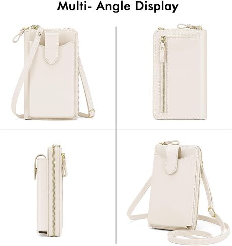 RONSIN Small Crossbody Wallet Purses for Women RFID Blocking Cell Phone Purse Vegan Leather Phone Bag Travel Handbag in Kuwait