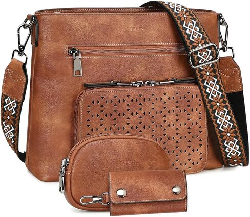محفظة Crossbody للنساء ، أكياس كروس متوسطة ، وحقيبة جيب متعددة الجيب ، ومسحات الكتف الجلدية بوريس. in Kuwait