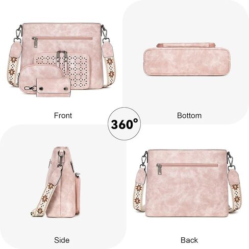 محفظة Crossbody للنساء ، أكياس كروس متوسطة ، وحقيبة جيب متعددة الجيب ، ومسحات الكتف الجلدية بوريس. in Kuwait