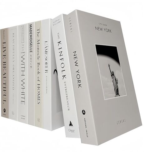 4 Pcs Decorative Books for Home Decor: Faux Books Set for Stylish Home Decor Coffee Tables Decor in Kuwait