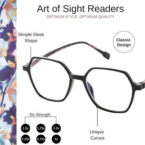 Signature Blue Light Filtering, Magnifying, Anti-Reflective Spring Mounted Computer and Reading Glasses in Kuwait