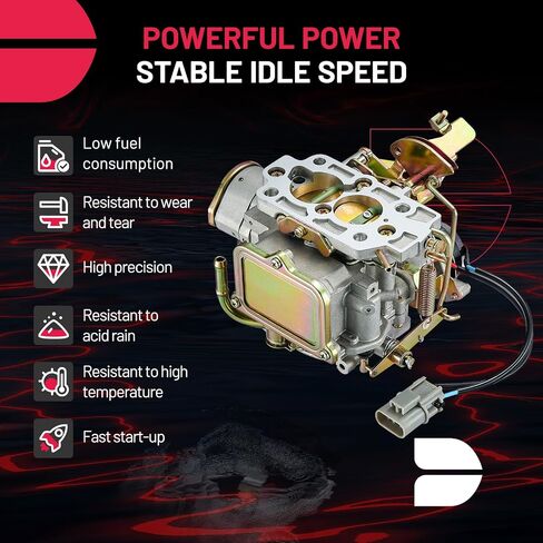 BDFHYK 2 Barrel Carburetor Carb 1601021G61 70A01L89A47 Compatible with Nissan Pathfinder 720 Pickup 1983-1986 2.4L Z24 Engine Carburetor Rebuild Kit Electric Choke in Saudi Arabia