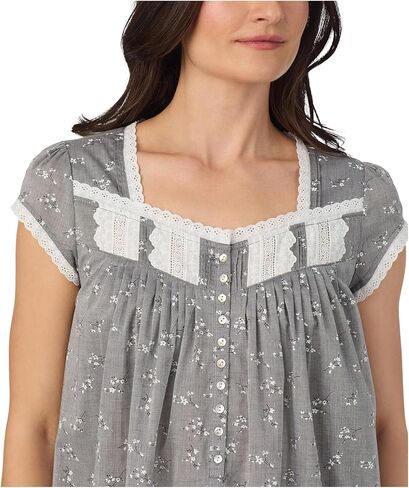 Eileen West Women's Cotton Woven Cap Sleeve Waltz Nightgown in Saudi Arabia