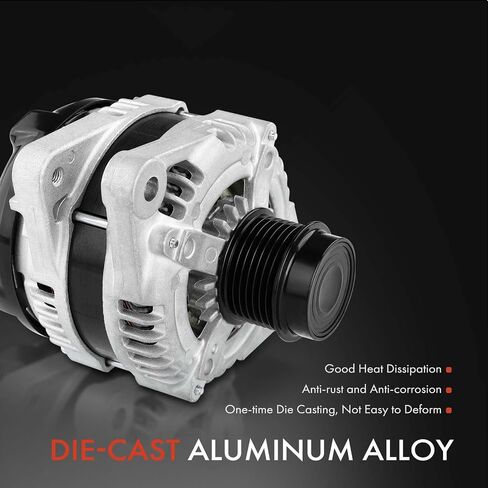 A-Premium Colliator متوافق مع Toyota Camry 07-17 ، Rav4 09-12 ، Highlander 08-13 ، Avalon 2005-2018 ، Venza & Lexus RX350 ، V6 3.5L ، 12V 100A CW 7-Grove Pulley ، استبدال# 1042104830 ، 270600p141 in Saudi Arabia