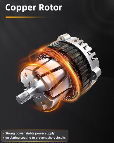 OCPTY المولد 13767 متوافق مع ACURA لـ CL 1998-1999 ، ل Honda for Accord 1998 99 00 01 2002 Automotive Replacementalators 12V 80AMP 6-Grove Pulley in Kuwait